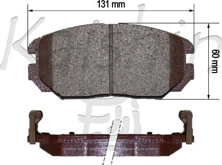 Kaishin FK11183 - Brake Pad Set, disc brake autospares.lv