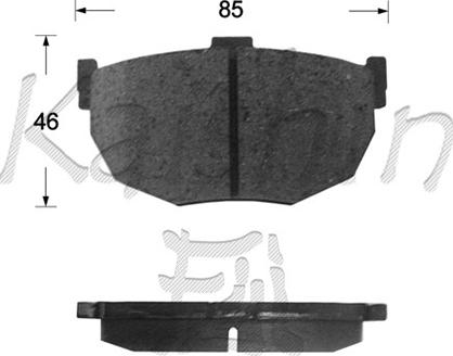 Kaishin FK1113 - Brake Pad Set, disc brake autospares.lv