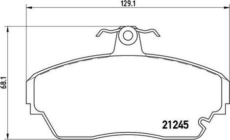 Kaishin FK11386 - Brake Pad Set, disc brake autospares.lv