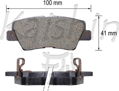 Kaishin FK11210 - Brake Pad Set, disc brake autospares.lv