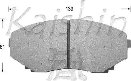 Kaishin FK3099 - Brake Pad Set, disc brake autospares.lv