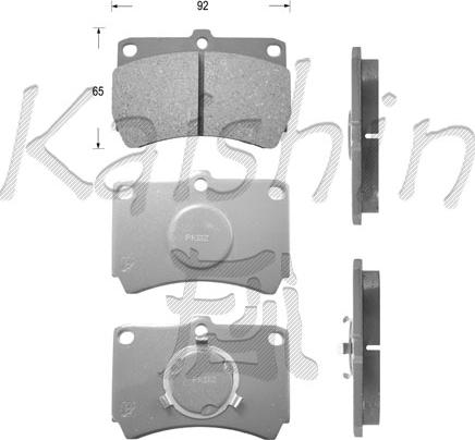 Kaishin FK3049 - Brake Pad Set, disc brake autospares.lv