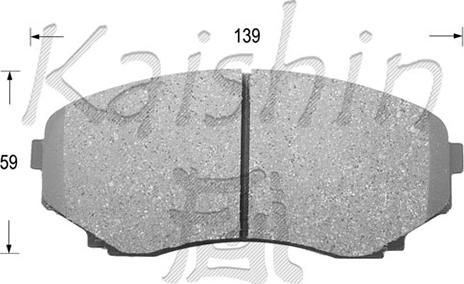 Kaishin FK3110 - Brake Pad Set, disc brake autospares.lv