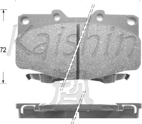 Kaishin FK2094 - Brake Pad Set, disc brake autospares.lv