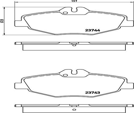 Kaishin FK20096 - Brake Pad Set, disc brake autospares.lv