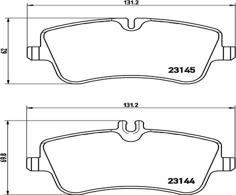 Kaishin FK20054 - Brake Pad Set, disc brake autospares.lv