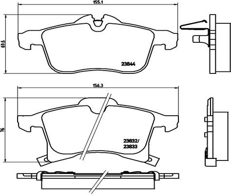 Kaishin FK20014 - Brake Pad Set, disc brake autospares.lv