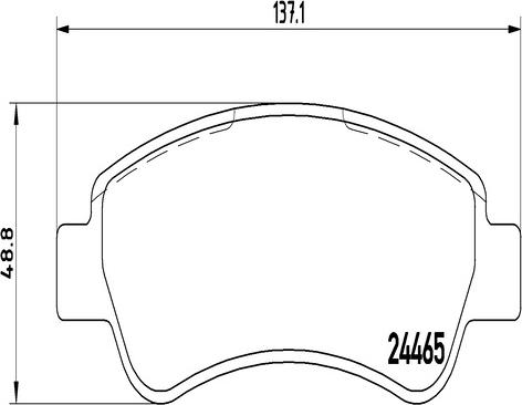 Kaishin FK20016 - Brake Pad Set, disc brake autospares.lv