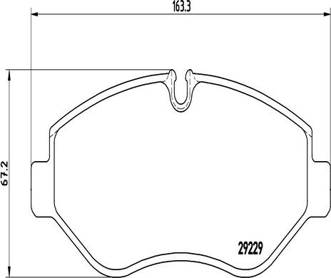 Kaishin FK20035 - Brake Pad Set, disc brake autospares.lv