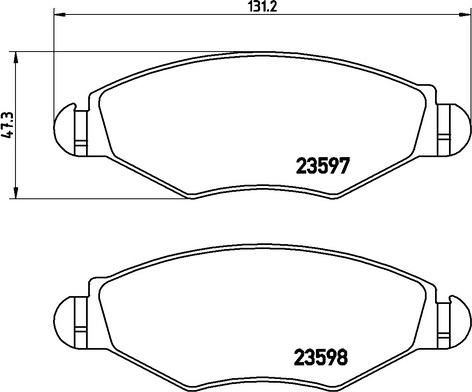 Kaishin FK20025 - Brake Pad Set, disc brake autospares.lv