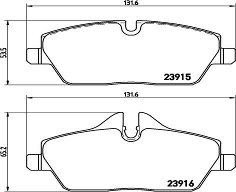 Kaishin FK20022 - Brake Pad Set, disc brake autospares.lv