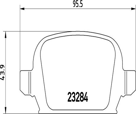 Kaishin FK20192 - Brake Pad Set, disc brake autospares.lv