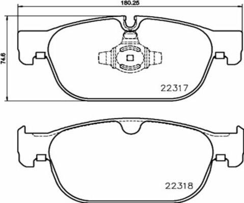 Kaishin FK20146 - Brake Pad Set, disc brake autospares.lv