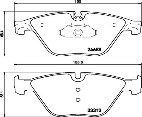 Kaishin FK20141 - Brake Pad Set, disc brake autospares.lv