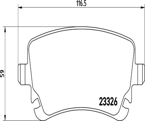 Kaishin FK20156 - Brake Pad Set, disc brake autospares.lv