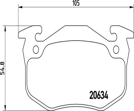 Kaishin FK20163 - Brake Pad Set, disc brake autospares.lv