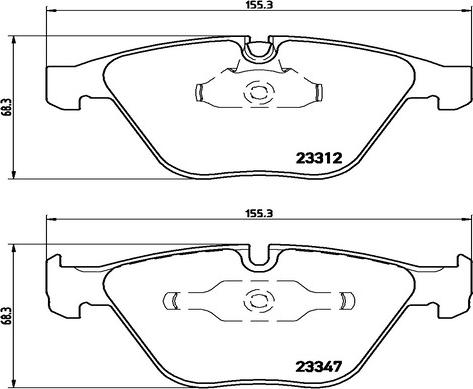 Kaishin FK20104 - Brake Pad Set, disc brake autospares.lv