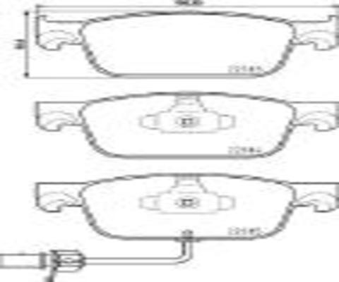 Kaishin FK20107 - Brake Pad Set, disc brake autospares.lv