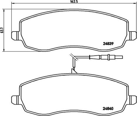 Kaishin FK20113 - Brake Pad Set, disc brake autospares.lv