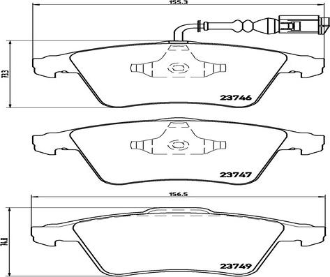 Kaishin FK20124 - Brake Pad Set, disc brake autospares.lv