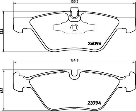 Kaishin FK20305 - Brake Pad Set, disc brake autospares.lv