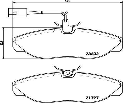 Kaishin FK20306 - Brake Pad Set, disc brake autospares.lv