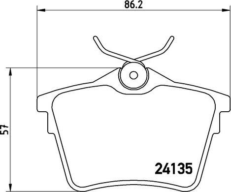 Kaishin FK20316 - Brake Pad Set, disc brake autospares.lv