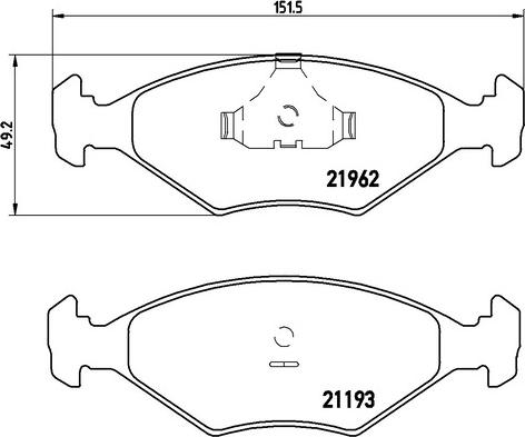 Kaishin FK20311 - Brake Pad Set, disc brake autospares.lv