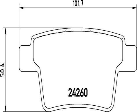 Kaishin FK20320 - Brake Pad Set, disc brake autospares.lv