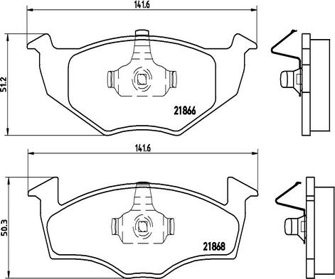 Kaishin FK20290 - Brake Pad Set, disc brake autospares.lv