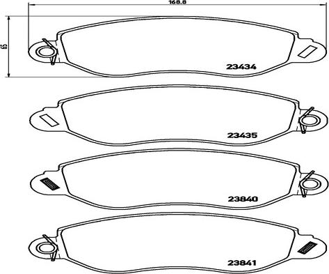 Kaishin FK20246 - Brake Pad Set, disc brake autospares.lv