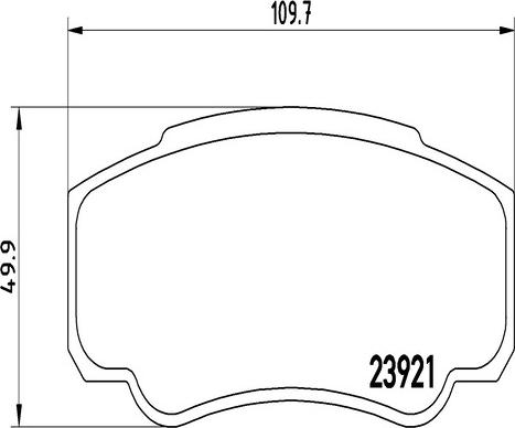 Kaishin FK20247 - Brake Pad Set, disc brake autospares.lv