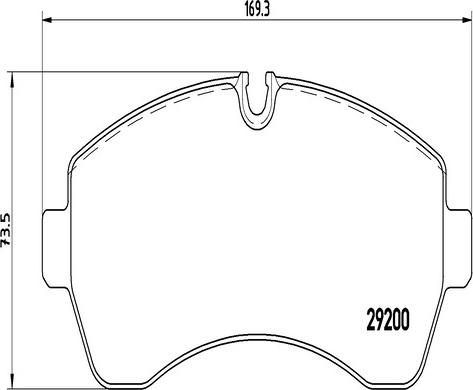 Kaishin FK20266 - Brake Pad Set, disc brake autospares.lv