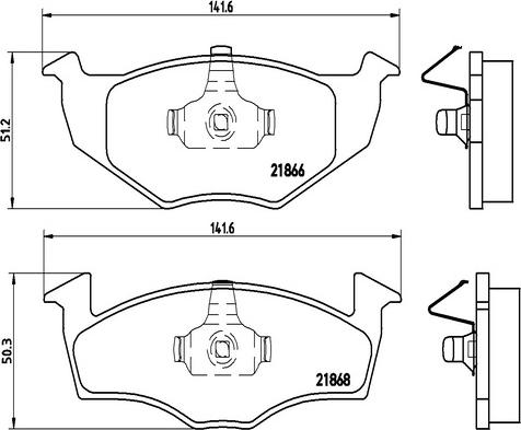 Kaishin FK20216 - Brake Pad Set, disc brake autospares.lv