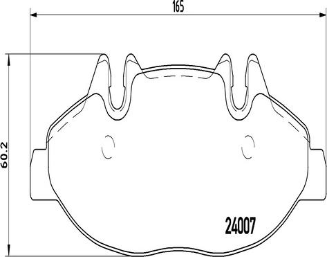 Kaishin FK20280 - Brake Pad Set, disc brake autospares.lv