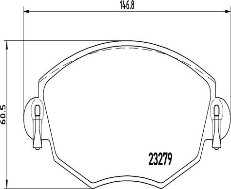 Kaishin FK20288 - Brake Pad Set, disc brake autospares.lv