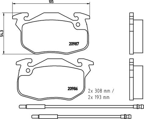 Kaishin FK20226 - Brake Pad Set, disc brake autospares.lv