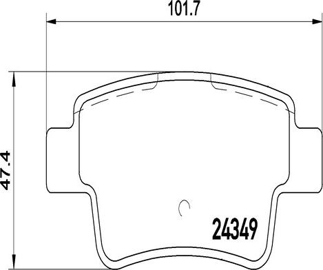 Kaishin FK20275 - Brake Pad Set, disc brake autospares.lv