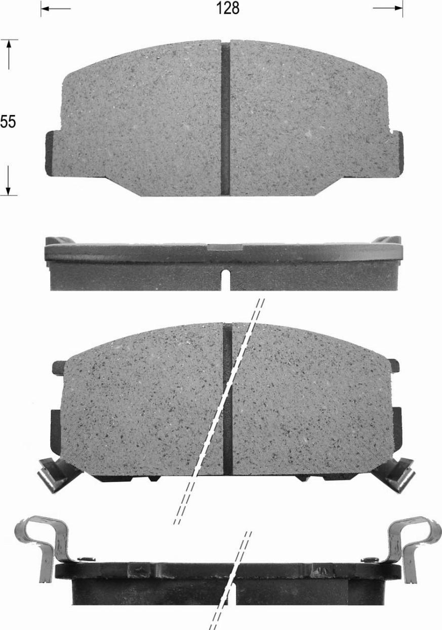 Kaishin FK2142 - Brake Pad Set, disc brake autospares.lv