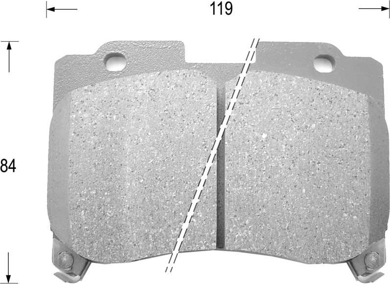 Kaishin FK2136 - Brake Pad Set, disc brake autospares.lv