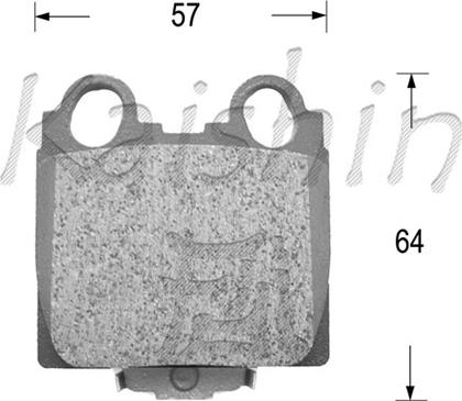 Kaishin FK2173 - Brake Pad Set, disc brake autospares.lv