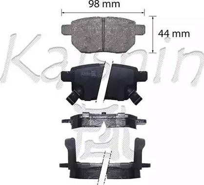 Kaishin FK2323 - Brake Pad Set, disc brake autospares.lv