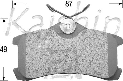 Kaishin FK2220 - Brake Pad Set, disc brake autospares.lv