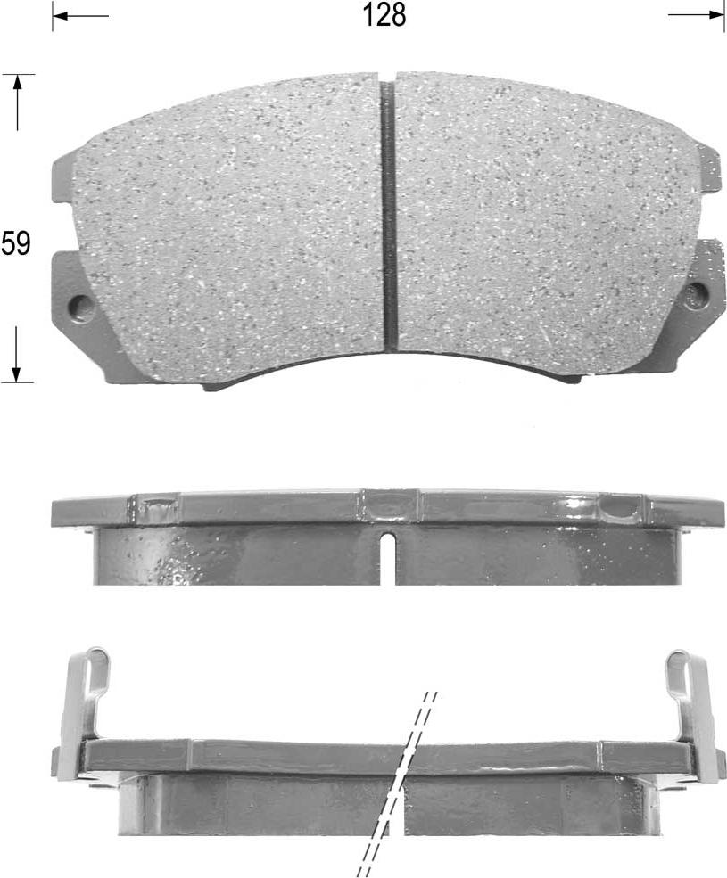 Kaishin FK7017 - Brake Pad Set, disc brake autospares.lv