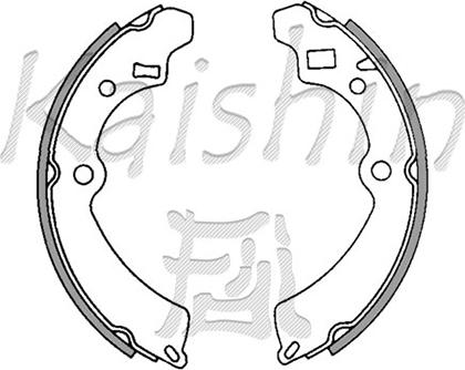 Kaishin K9921 - Brake Shoe Set autospares.lv