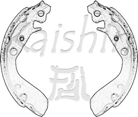 Kaishin K5534 - Brake Shoe Set autospares.lv