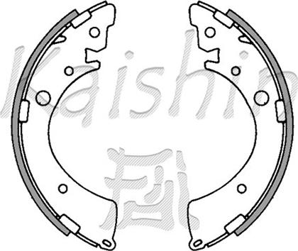 Kaishin K5520 - Brake Shoe Set autospares.lv