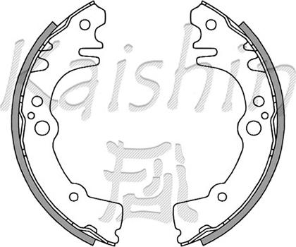 Kaishin K0040 - Brake Shoe Set autospares.lv