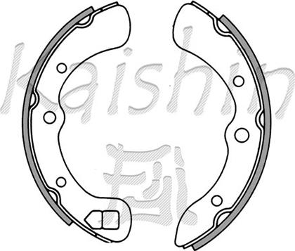 Kaishin K0009 - Brake Shoe Set autospares.lv