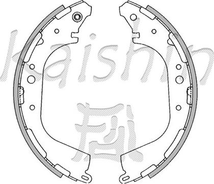 Kaishin K1189 - Brake Shoe Set autospares.lv